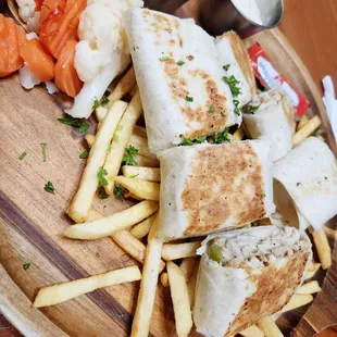 Chicken sharwarma sandwich