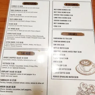 Menu front