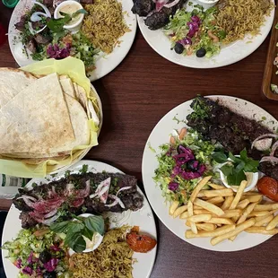 Beef Kabob Plate  Beef Tikka Plate