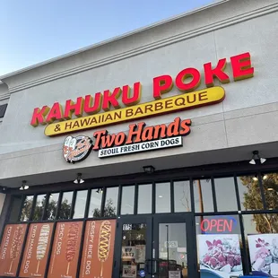 the front of the restaurant