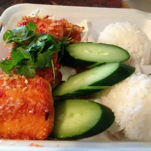 Chili salmon, so good!