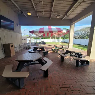 sushi and sashimi, outside