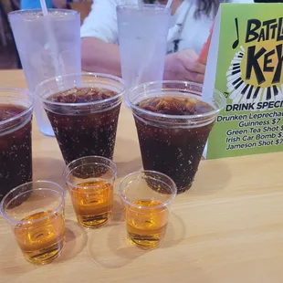 drink, oysters and mussels