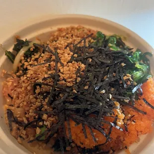 a bowl of food