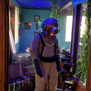 Jacques in the aquarium