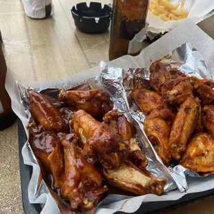 Tim Harper and bbq wings