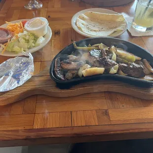 Steak fajitas