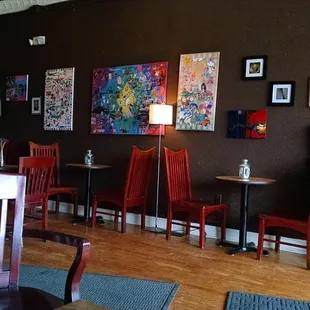 Kahve House inside - eclectic & cozy.