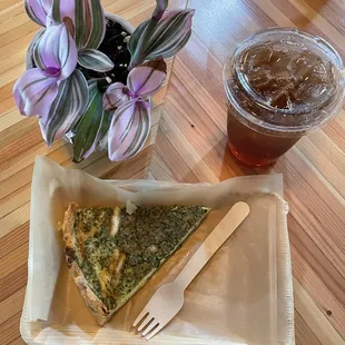 Quiche from Hope&apos;s Artisan Bread and Iced Tea