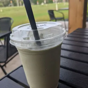 Matcha green tea blended