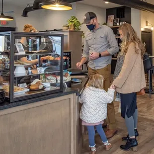 Come inside to enjoy high-end coffees and teas, along with a bite to eat!