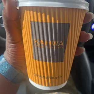 Vanilla latte to go