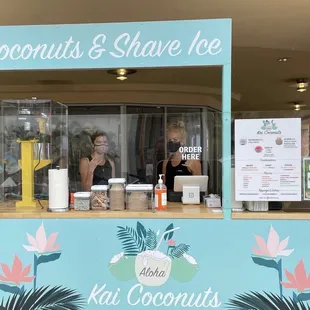 Kai coconuts shave ice stand