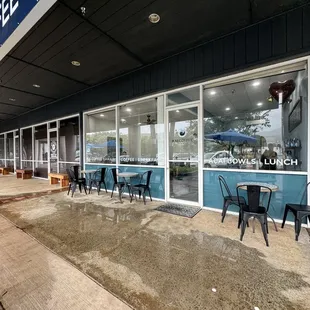 Outside seating