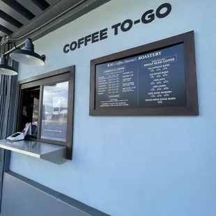 Walk up window to order