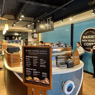 Coffee bar area