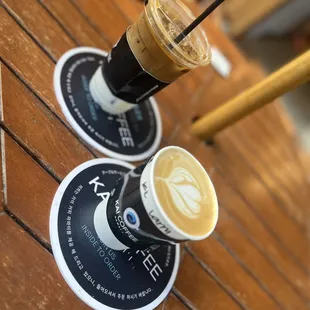 Kai latte, cold and hot