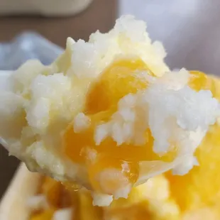 Shave Ice with sweet tidbits if coconut