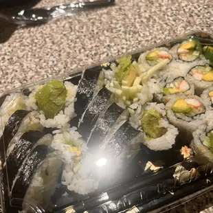 Green Roll and California Roll