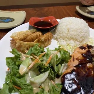 Salmon Teriyaki & Gyoza Combo