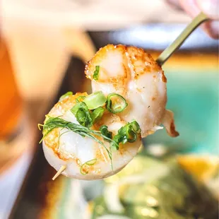 Hokkaido Scallops Robata Skewers.