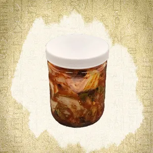 a jar of pickled vegetables