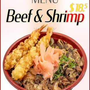Beef &amp; Shrimp Bowl