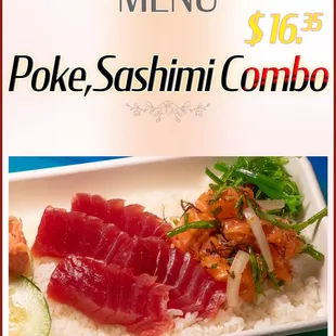Poke &amp; Sashimi Combo