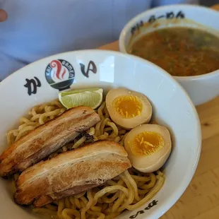 Tsukemen. Good dipping broth, but chashu was dry and eggs were a miss.