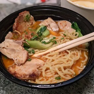 Spicy chicken ramen