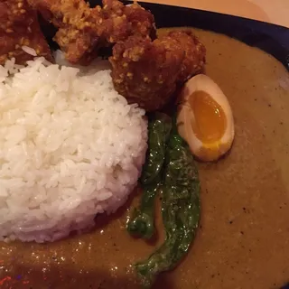 Sesame Fried Chicken Curry Bowl