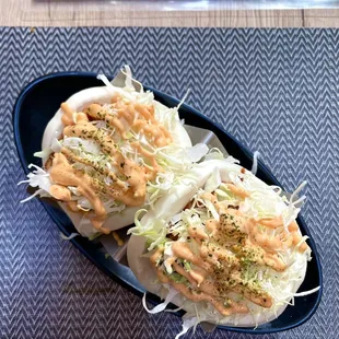 Crispy Chicken Steamed Buns