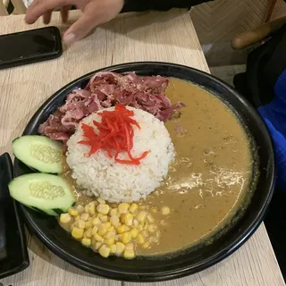 Sukiyaki beef curry bowl
