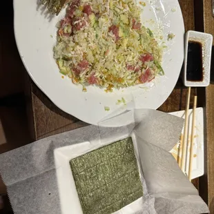 Ahi Tower with nori wraps