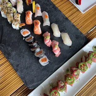 sushi and sashimi, food, sushi, sashimi