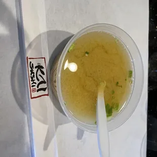 Miso wasnt made, they used the instant one.