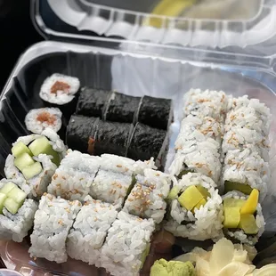 Cucumber Maki, Umeboshi Maki, Oshinko Maki