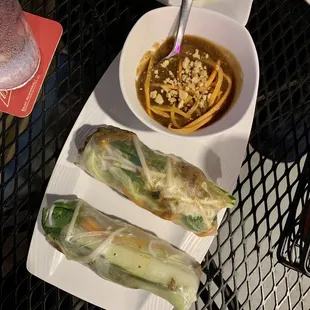 Lemongrass steak spring roll