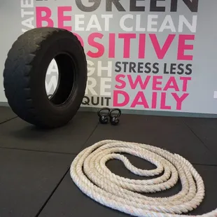 New logo art at Kaia FIT Laguna.
