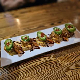 Fried tuna appetizers