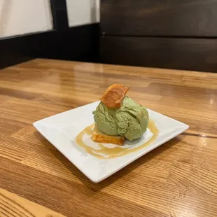 Green tea dessert