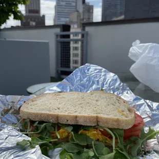Vegan breakfast sandwich. Always hits the spot!