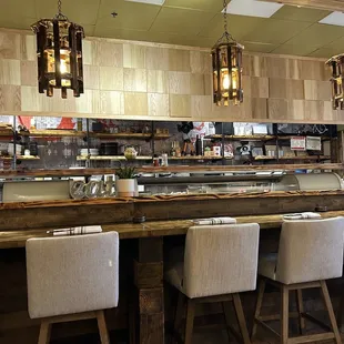 Sushi bar, inside