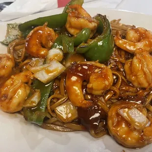 Pepper Shrimp Lo Mein