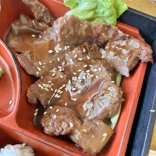 2. Sashimi and Sirloin Steak Teriyaki Dinner