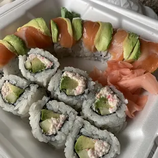 Golden Gate Roll and California Roll