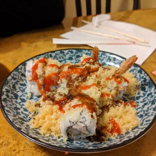 Double crunch roll. (Spicy)