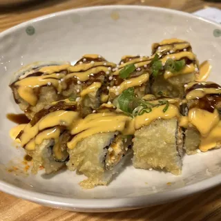 Deep Fried Spicy Crab Albacore Roll