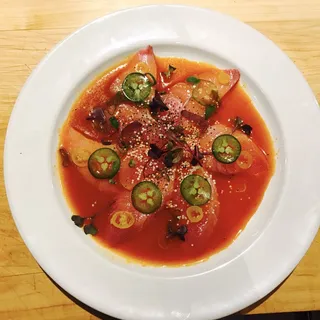 Chili Ponzu Yellowtail Sashimi