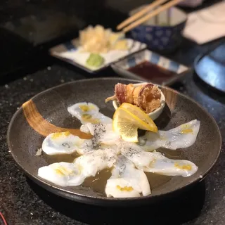 Raw Octopus Carpaccio Sashimi